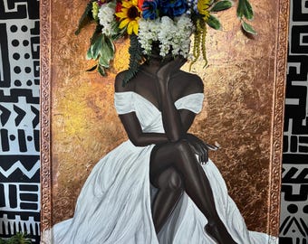 Flower Vase Painting (PRE-SALE)60x48