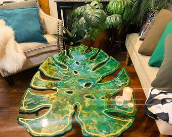 Monstera outlet leaf table