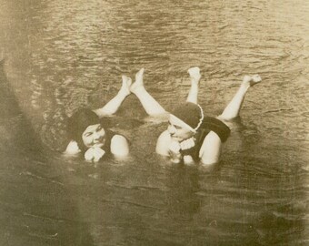 Edith and Emmie, vintage snapshot photo