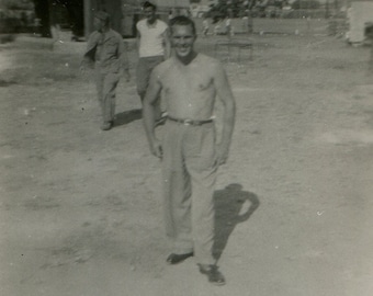 Puffed up, vintage snapshot photo