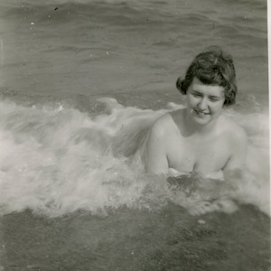 Whitecaps, vintage snapshot photo