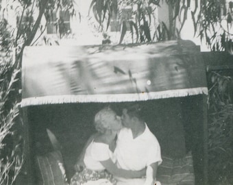 Smooch, vintage snapshot photo