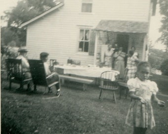 A scene from life, vintage African American snapshot photo
