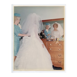 Big day, vintage 8x10 snapshot photo