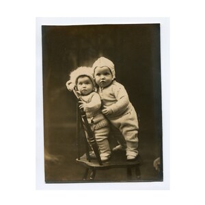 Knit sets, vintage studio photo