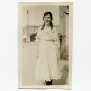 Ringlets, vintage snapshot photo