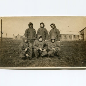 Raincoat, vintage snapshot photo