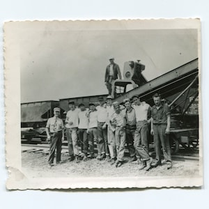 The crew, vintage snapshot photo