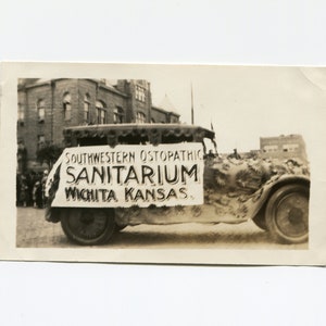 Southwestern Osteopathic Sanitarium, vintage snapshot photo
