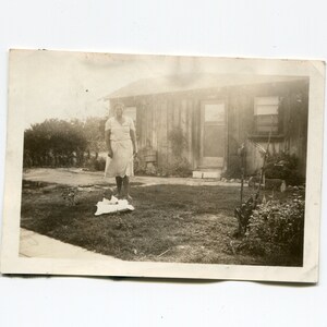 Pillow princess, vintage African American snapshot photo