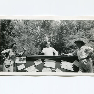 Outdoor bar, vintage snapshot photo