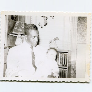 Washed out, vintage African American snapshot photo