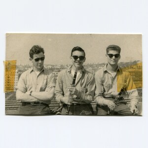 Clarinets, vintage snapshot photo