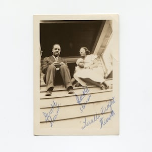 Steuart family, vintage African American snapshot photo