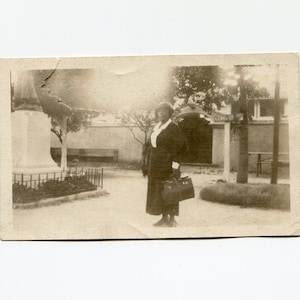 Cemetery, antique African American snapshot photo