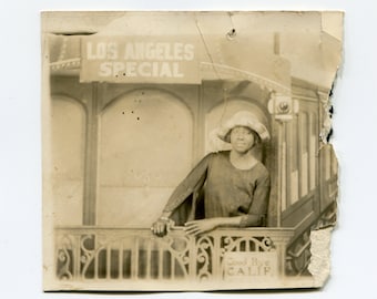 Los Angeles Special, vintage African American rppc photo