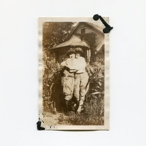 Birds of a feather, vintage snapshot photo