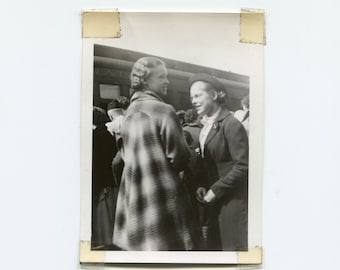 Train station, vintage snapshot photo