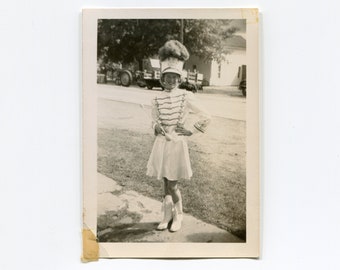 Majorette, vintage snapshot photo
