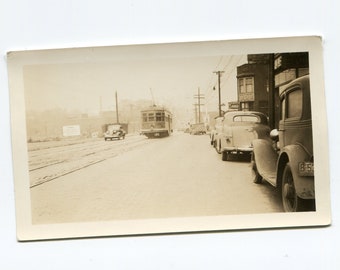 Trolly, vintage snapshot photo