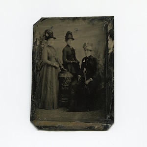 1 2 3, antique tintype photo