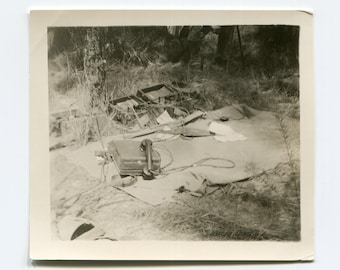 Our telegraph station, vintage snapshot photo