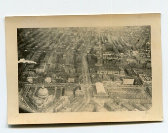 City from above, vintage snapshot photo