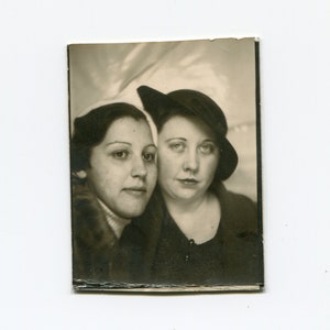 Dead stare, vintage photo booth photo