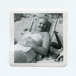 Lounging, vintage snapshot photo