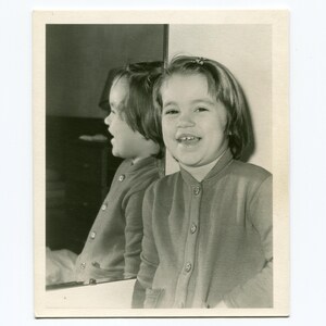 Reflection, vintage snapshot photo