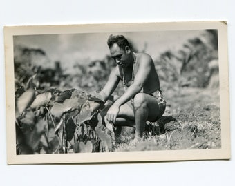 Polynesia, vintage snapshot photo