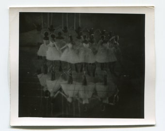 Dancing reflections, vintage snapshot photo