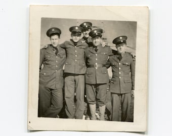 Me in the back, vintage snapshot photo