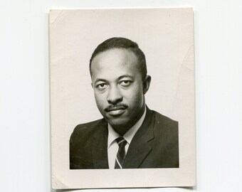 Sharp portrait, vintage African American studio photo