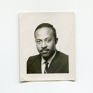 Sharp portrait, vintage African American studio photo