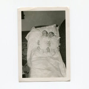 The twins, vintage snapshot photo