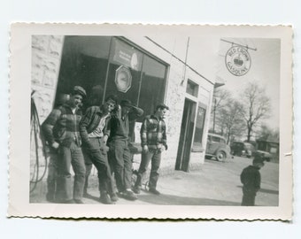Greasers, vintage snapshot photo