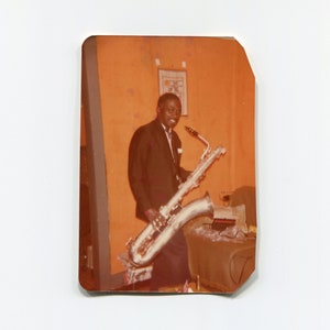Axe, vintage African American snapshot photo