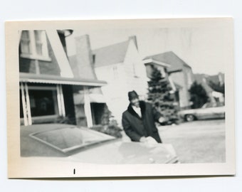 Blurry, vintage African American snapshot photo