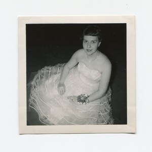 Corsage, vintage snapshot photo