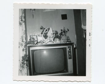 Television, vintage snapshot photo