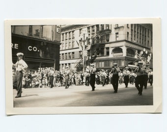 Parade, vintage snapshot photo