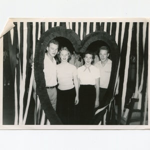 Tunnel of love, vintage 5x7 snapshot photo