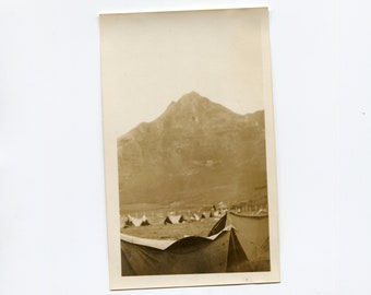 Camp, vintage snapshot photo