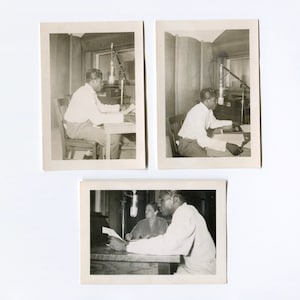 Radio show, vintage African American snapshot photo lot