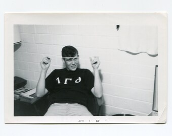 Conductor's wand, vintage snapshot photo