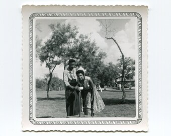 Water fountain, vintage snapshot photo