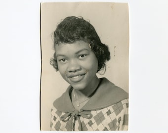 Fresh faced, vintage African American studio photo