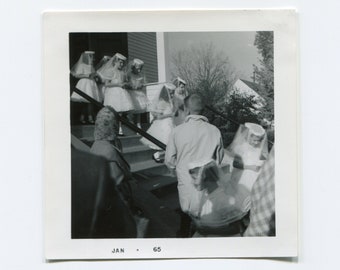 First communion, vintage snapshot photo