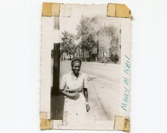 Mary M Neil, vintage African American snapshot photo